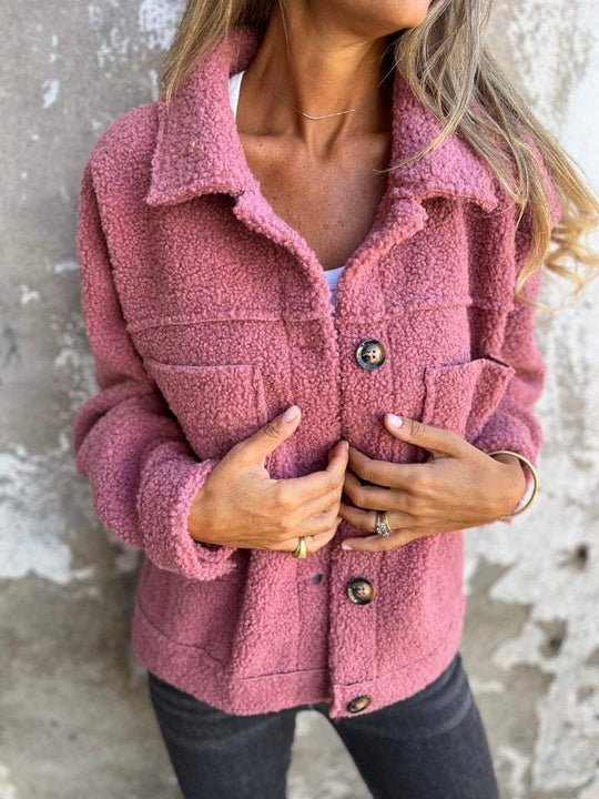 DIANE | CHIC PLUSH LAPEL JACKET