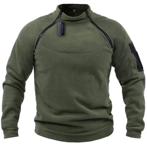 FREDDIE | MILITARY STYLE FLEECE SWEATER