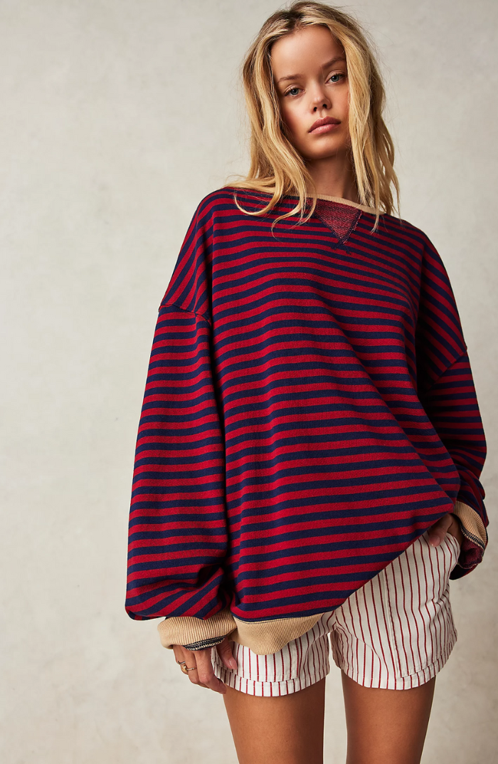 Manyana - Oversized sweater with stripes