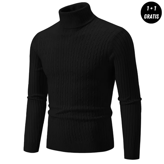 LORETT | Warm Knit Sweater with Turtleneck