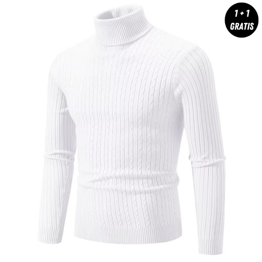 LORETT | Warm Knit Sweater with Turtleneck