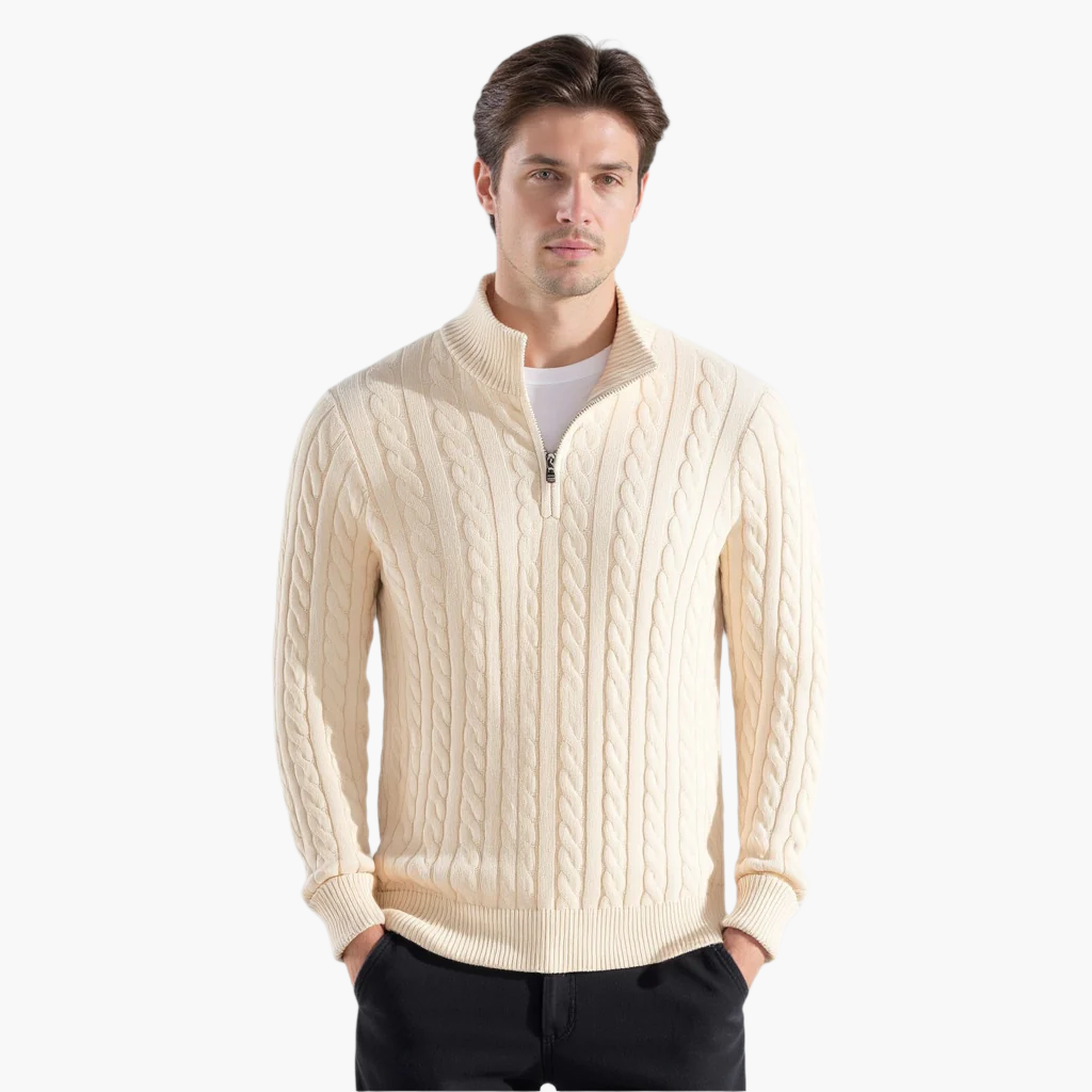 Giuseppe™ | Luxe Zip-Up Knit Sweater