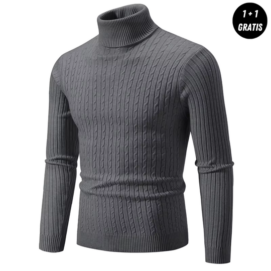 LORETT | Warm Knit Sweater with Turtleneck