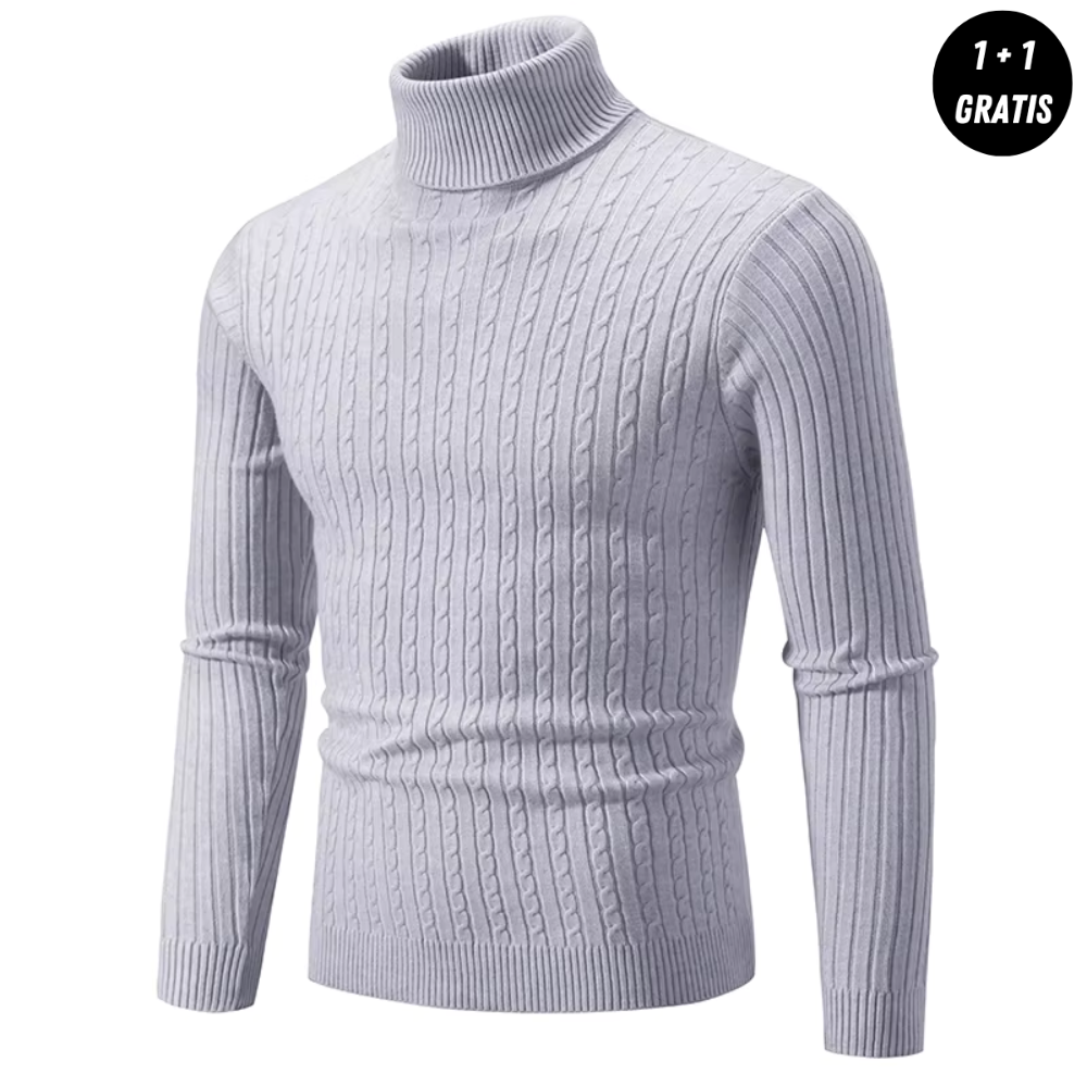 LORETT | Warm Knit Sweater with Turtleneck