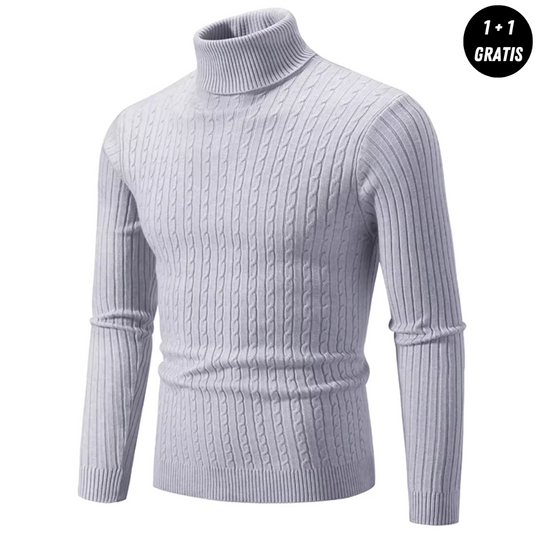 LORETT | Warm Knit Sweater with Turtleneck