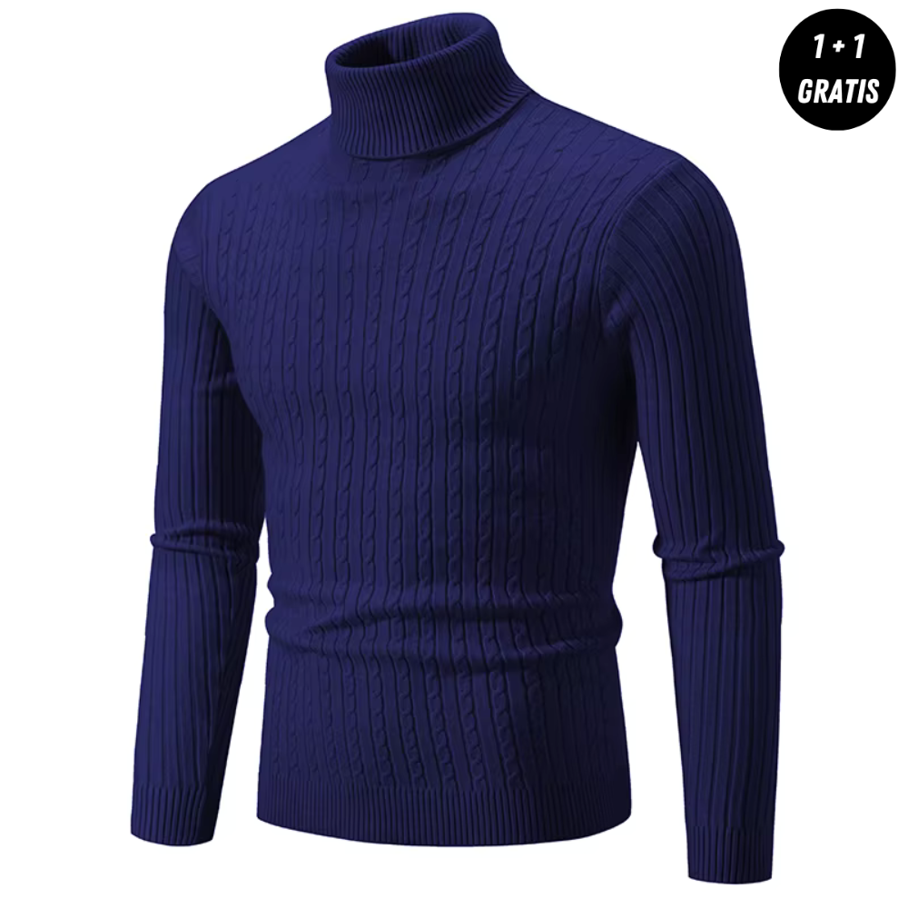 LORETT | Warm Knit Sweater with Turtleneck