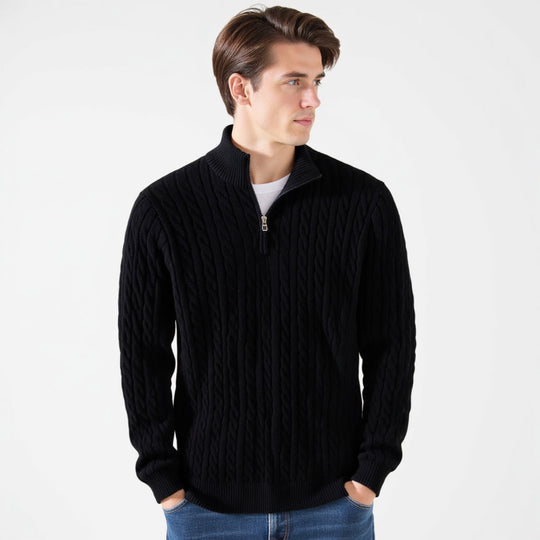 Giuseppe™ | Luxe Zip-Up Knit Sweater