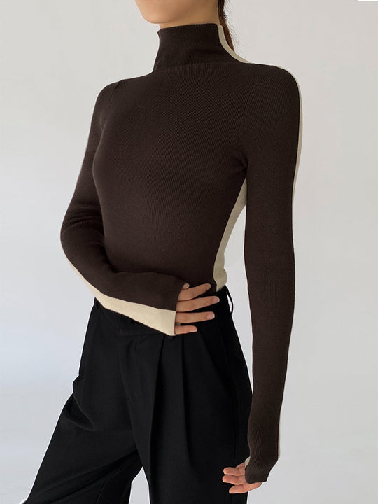 THIA | ELEGANT TWO TONE SWEATER