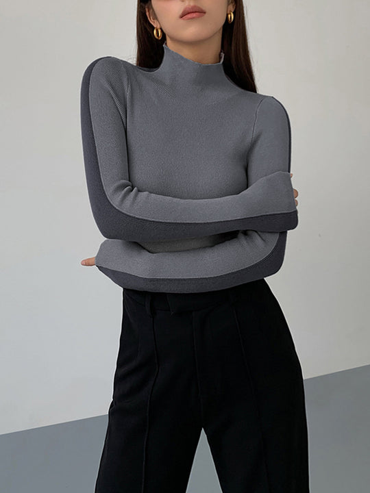 THIA | ELEGANT TWO TONE SWEATER