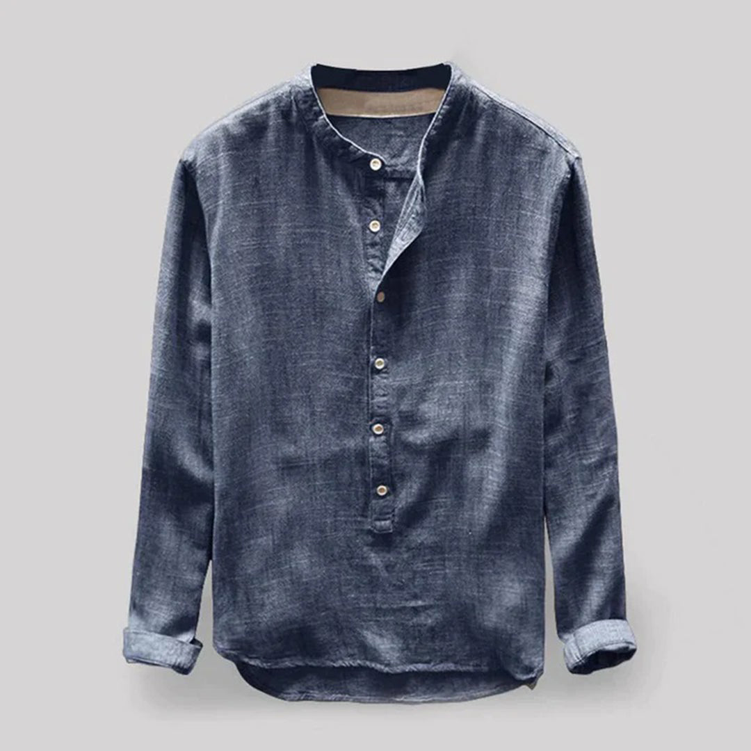 HANNES | LONG-SLEEVED LINEN SHIRT