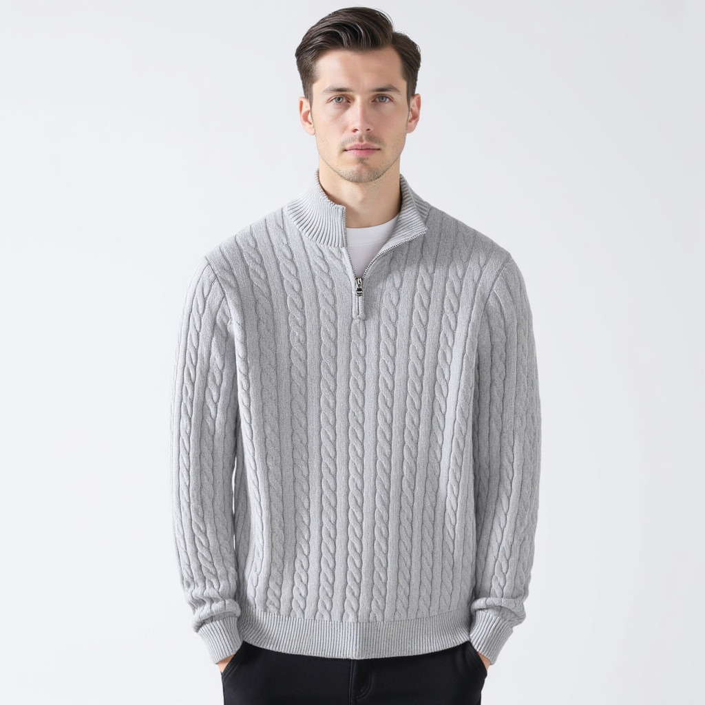 Giuseppe™ | Luxe Zip-Up Knit Sweater