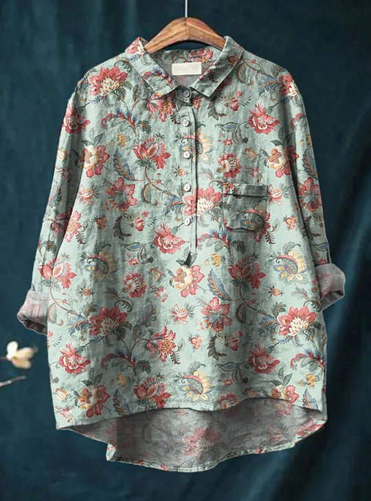 Elise™ | Classic Floral Blouse