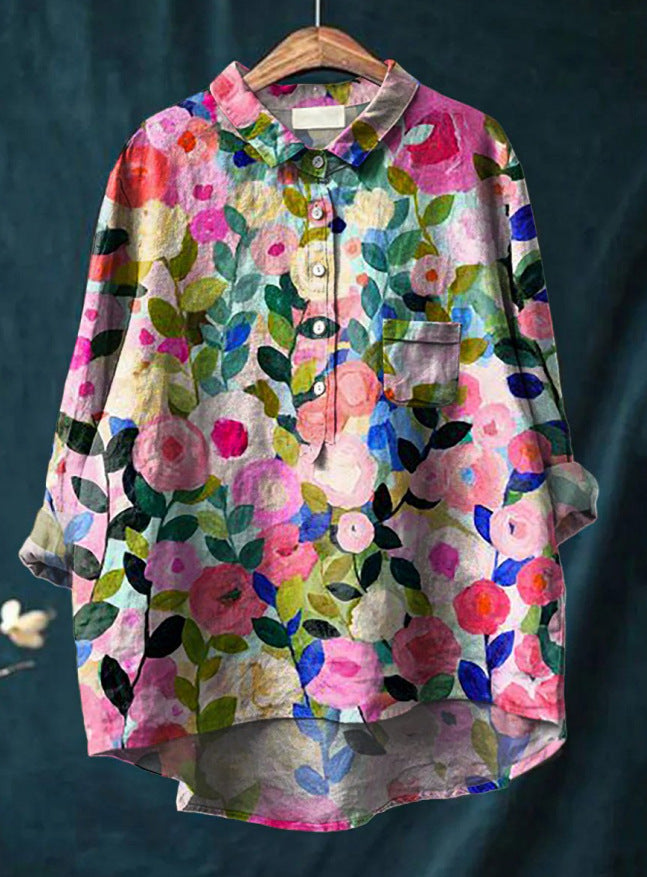 Elise™ | Classic Floral Blouse