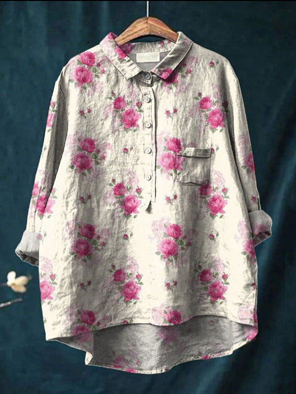 Elise™ | Classic Floral Blouse