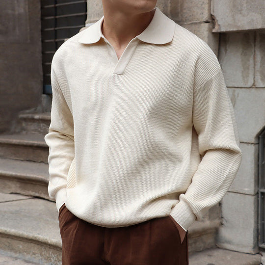 Vannes V-Neck Polo Sweater