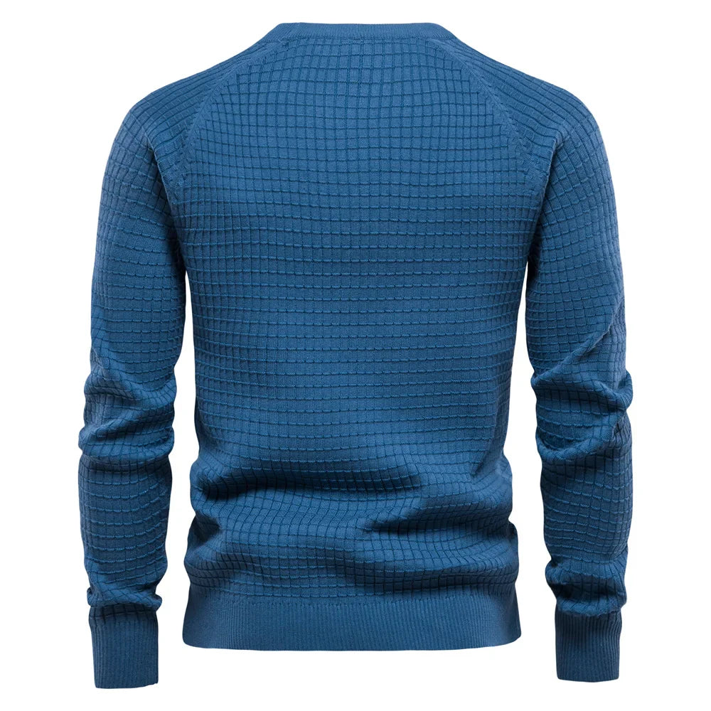 Prospora™ | Men's Sweater with Grid Pattern