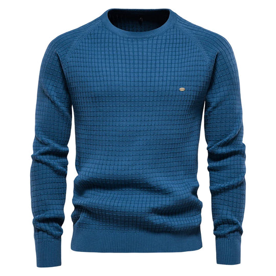 Prospora™ | Men's Sweater with Grid Pattern