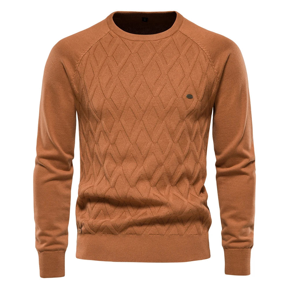 Prospora™ | Men's Sweater with Checkered Design