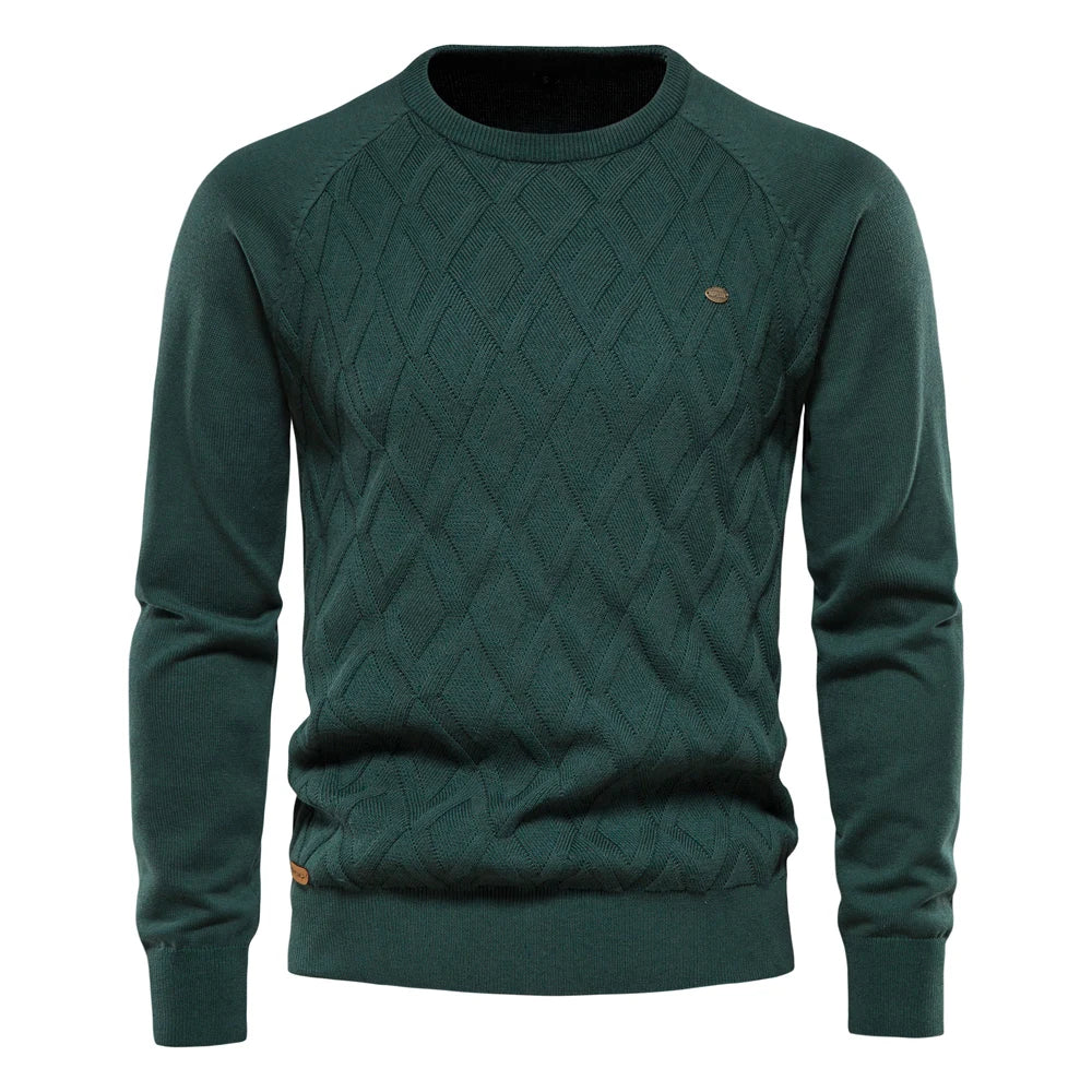 Prospora™ | Men's Sweater with Checkered Design