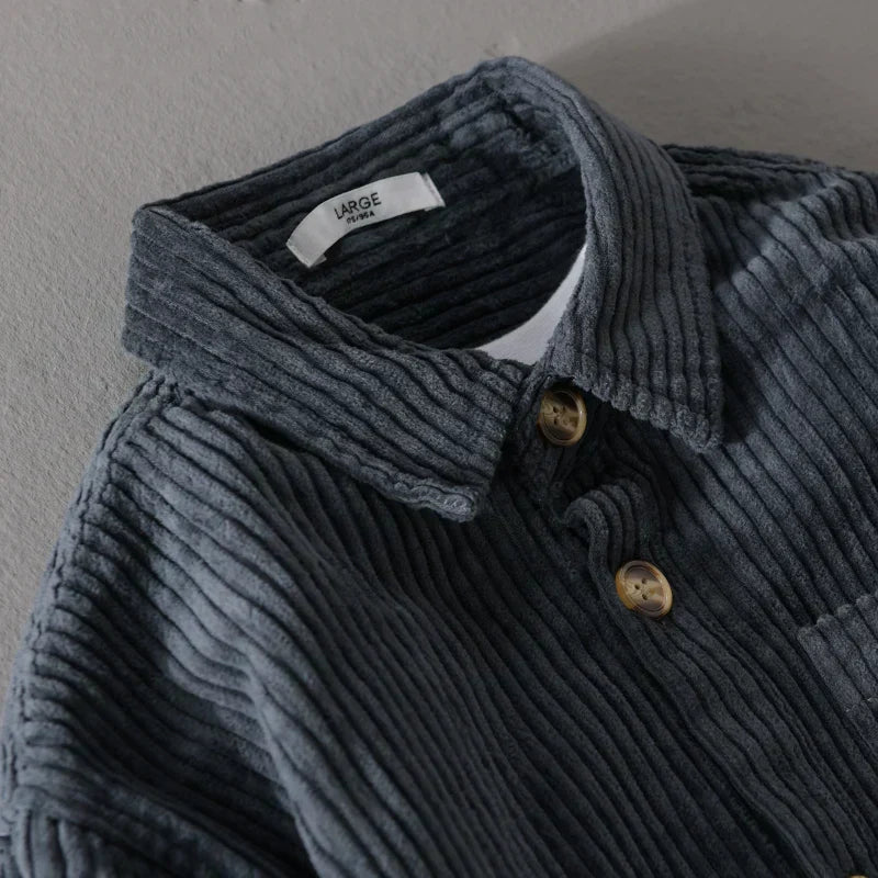 Matthew™ | Timeless Cotton Corduroy Button-Up Shirt