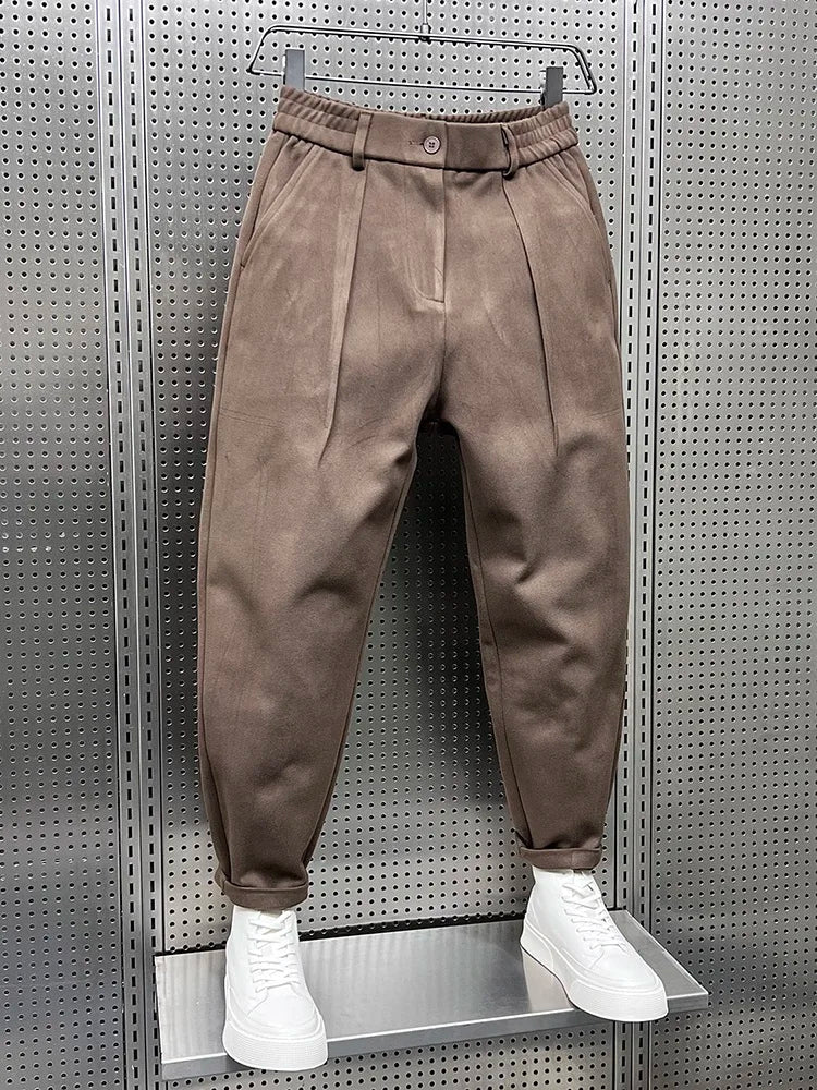 Mathieu - Elegant Mélange Trousers