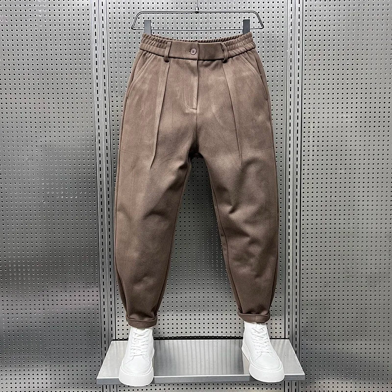 Mathieu - Elegant Mélange Trousers