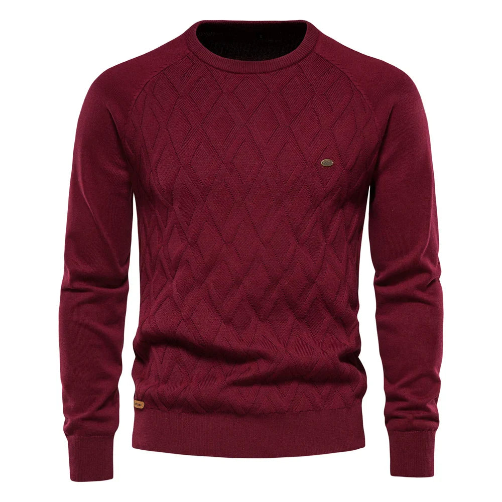 Prospora™ | Men's Sweater with Checkered Design