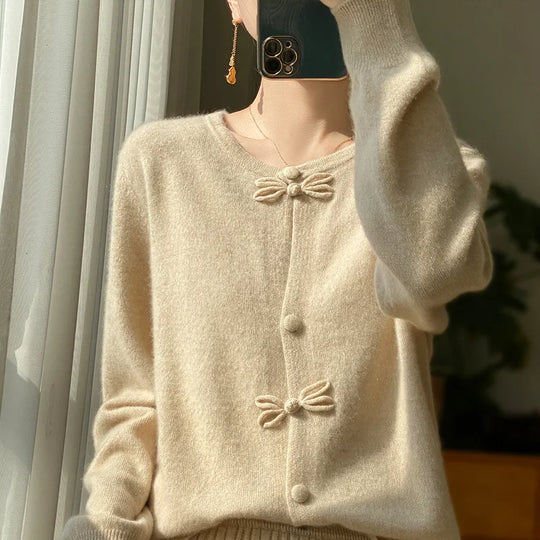 Fiorella | Bow-Detail Cardigan