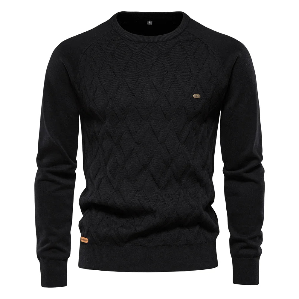 Prospora™ | Men's Sweater with Checkered Design