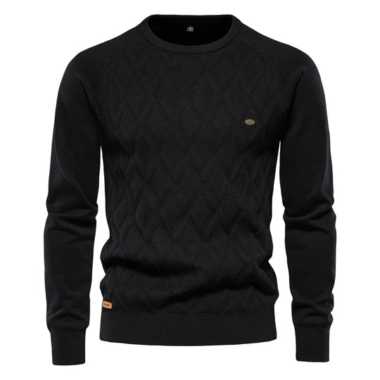 Prospora™ | Men's Sweater with Checkered Design