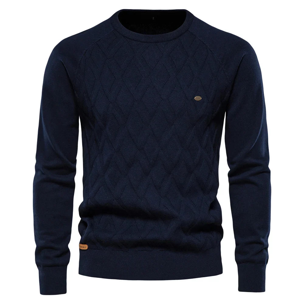 Prospora™ | Men's Sweater with Checkered Design