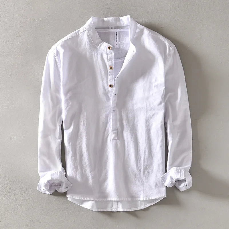 JADEN | LONG-SLEEVED LINEN SHIRT