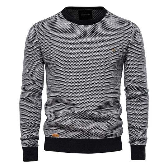 Prospora™ | Men's Sweater with Diamond Pattern