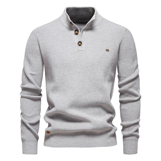 Prospora™ | Men's Sweater with Button Design