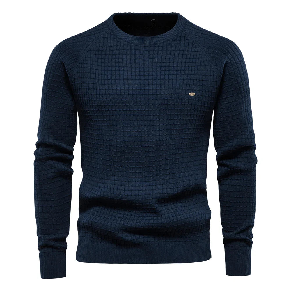 Prospora™ | Men's Sweater with Grid Pattern