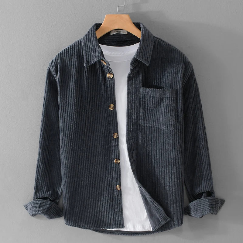 Matthew™ | Timeless Cotton Corduroy Button-Up Shirt