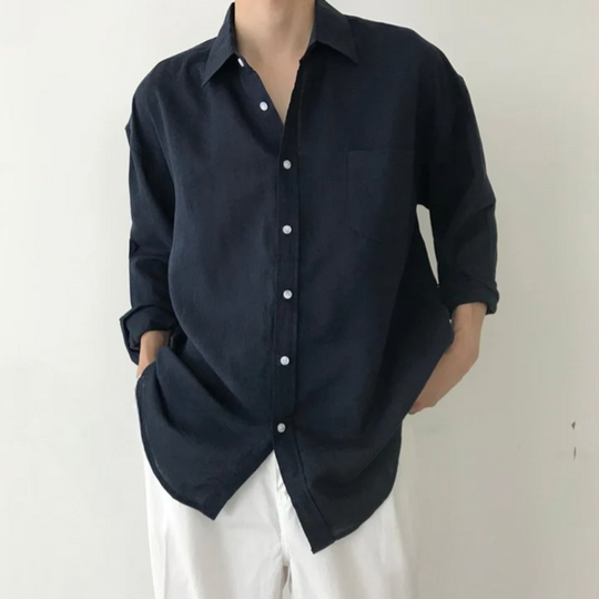 100% Linen Pocket Shirt