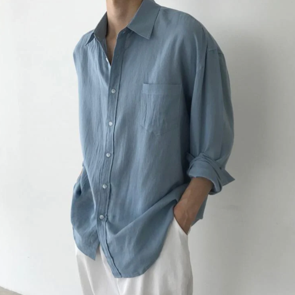 100% Linen Pocket Shirt