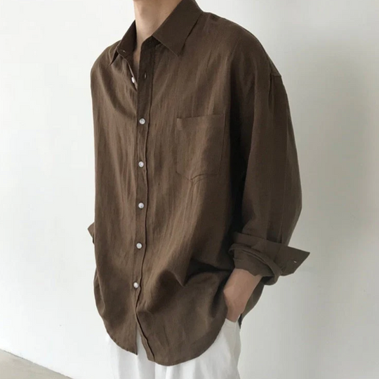 100% Linen Pocket Shirt