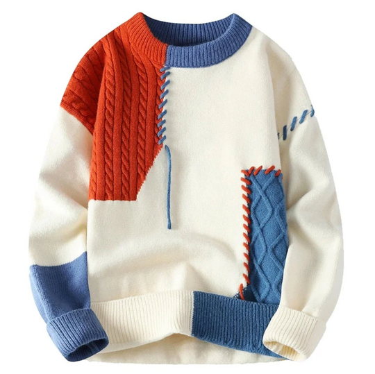 Amor | Sweater with Patchwork