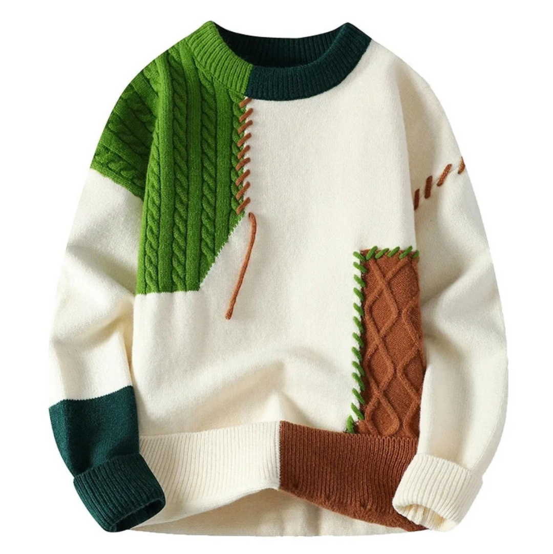 Amor | Sweater with Patchwork