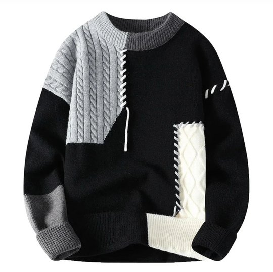 Amor | Sweater with Patchwork