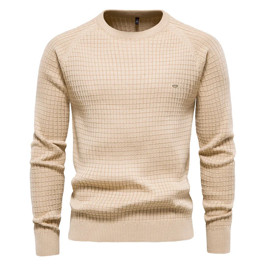 Prospora™ | Men's Sweater with Grid Pattern