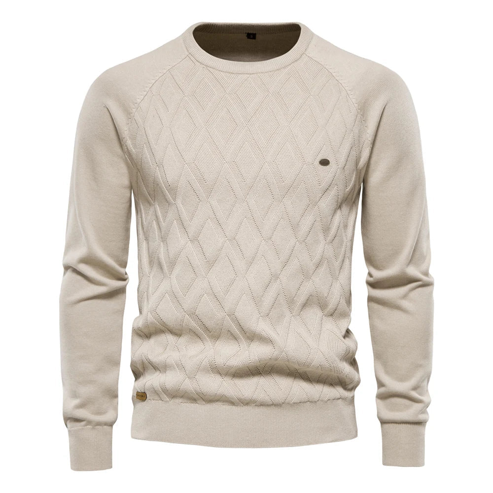 Prospora™ | Men's Sweater with Checkered Design