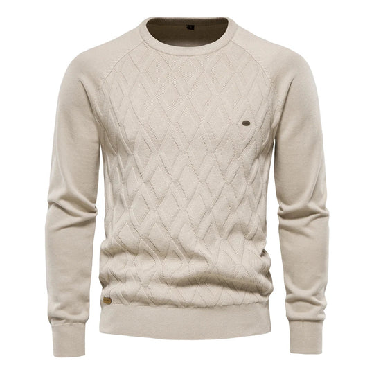 Prospora™ | Men's Sweater with Checkered Design