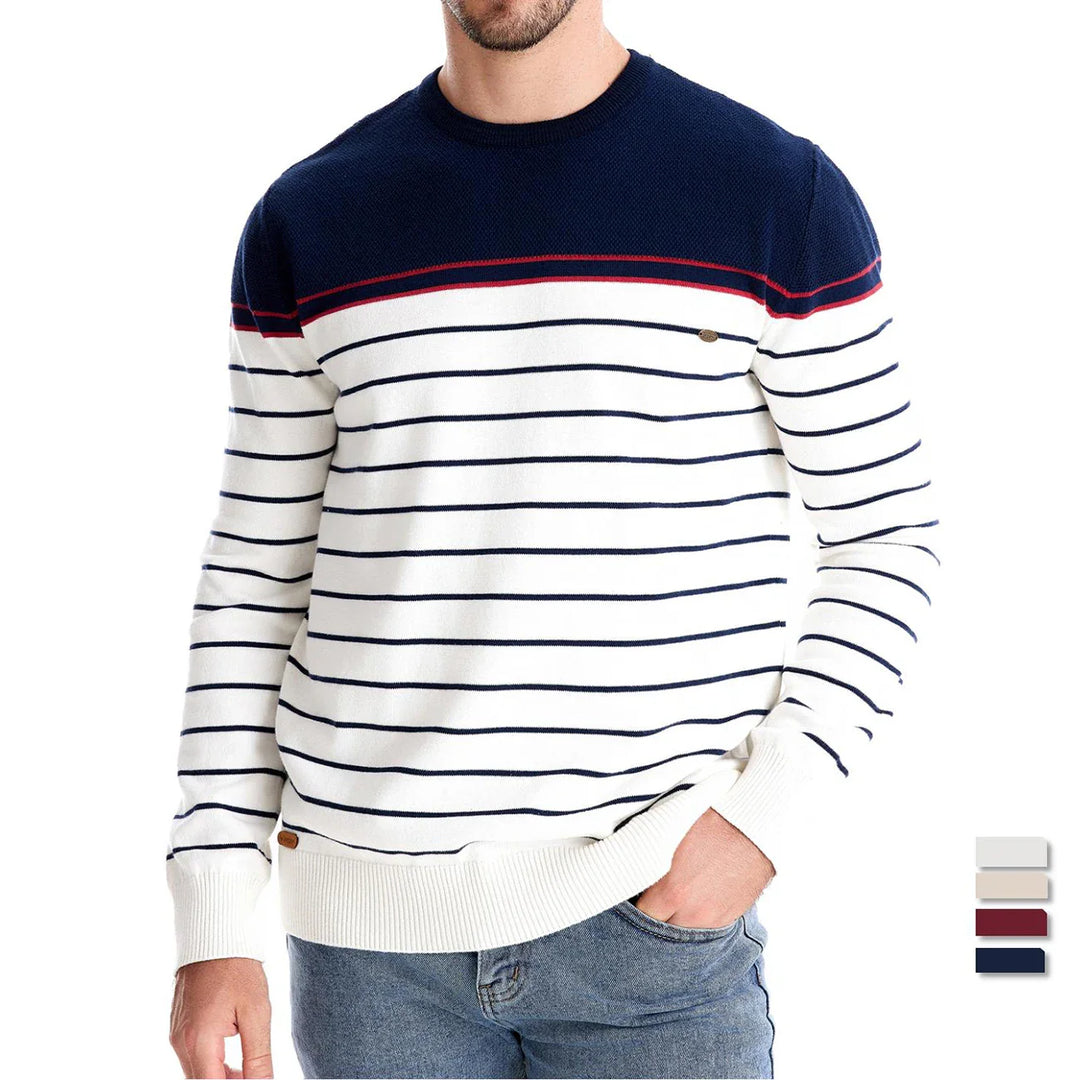 Prospora™ | Men's Sweater with Striped Design