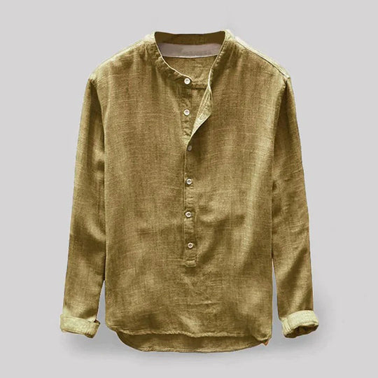 HANNES | LONG-SLEEVED LINEN SHIRT