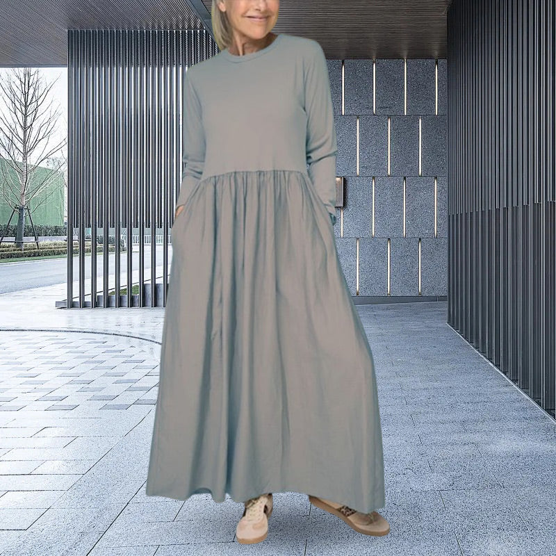 Beatrice | Long Sleeve Knit Midi Dress