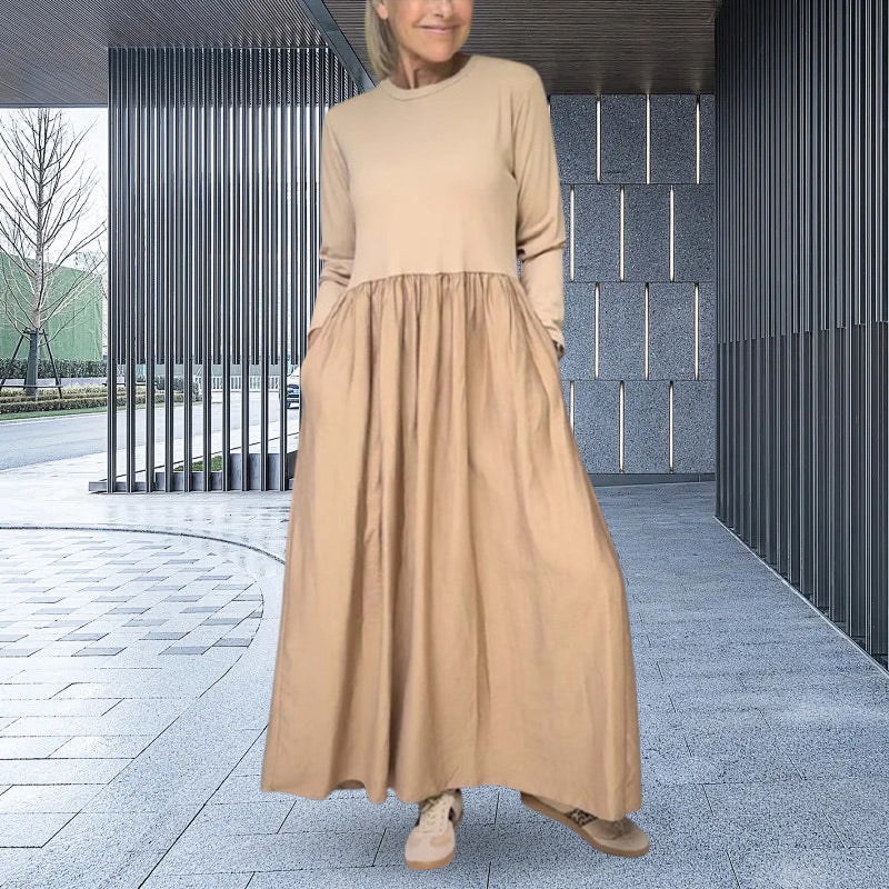 Beatrice | Long Sleeve Knit Midi Dress